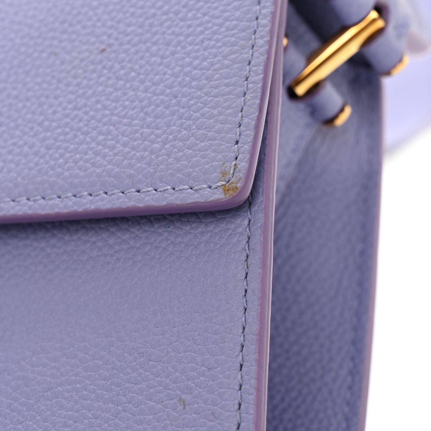 Calfskin Mini T Clasp Tara Crossbody Bag Hyacinth