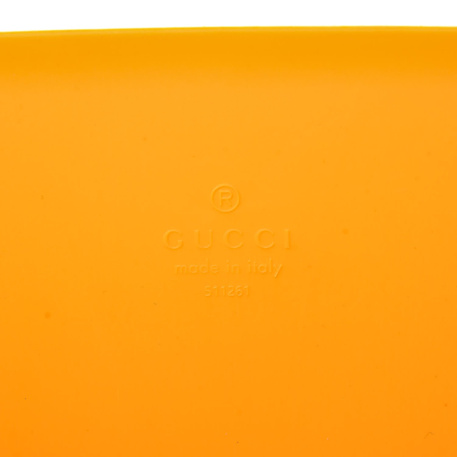 Gucci Rubber Oversized Logo Tote Marigold 7 of 13