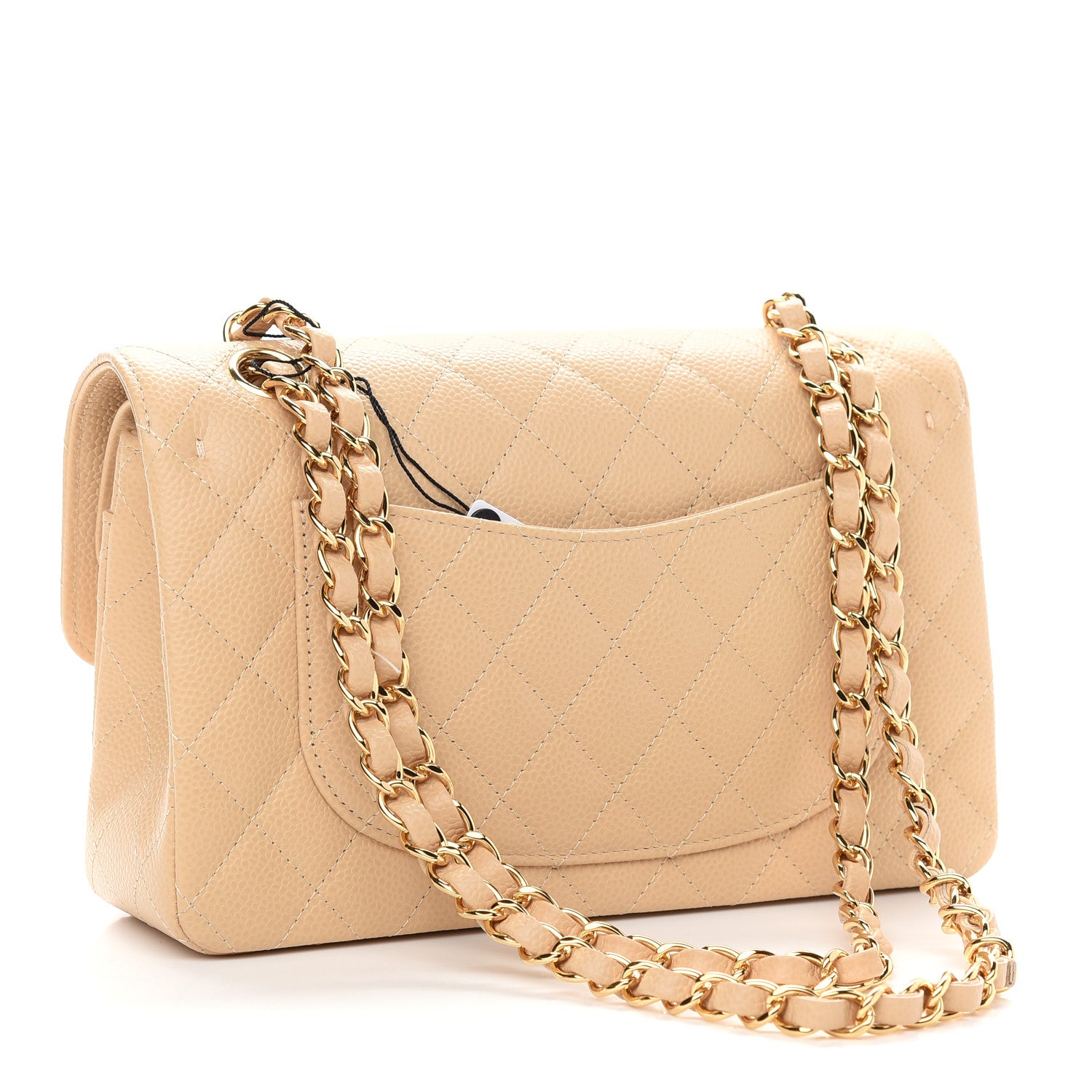 Chanel Caviar Quilted Small Double Flap Beige 3 of 9