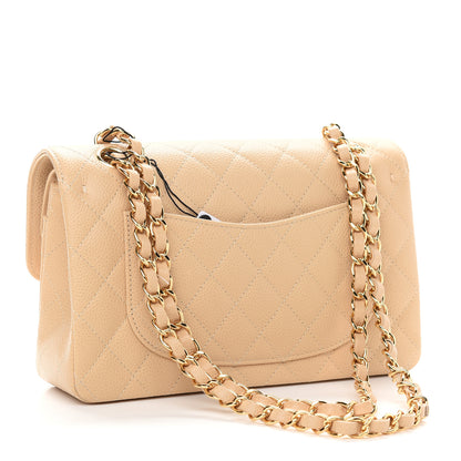 Chanel Caviar Quilted Small Double Flap Beige 3 of 9