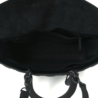 Christian Dior Ultra Matte Calfskin Cannage Large Lady Dior Black 5 of 10