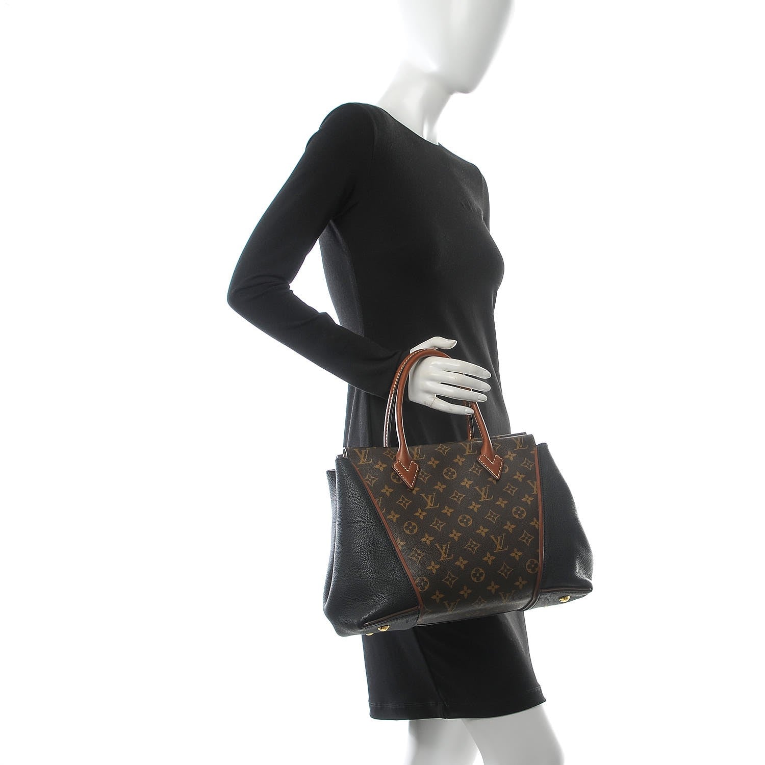 Louis Vuitton Monogram Tote W PM Black 2 of 6