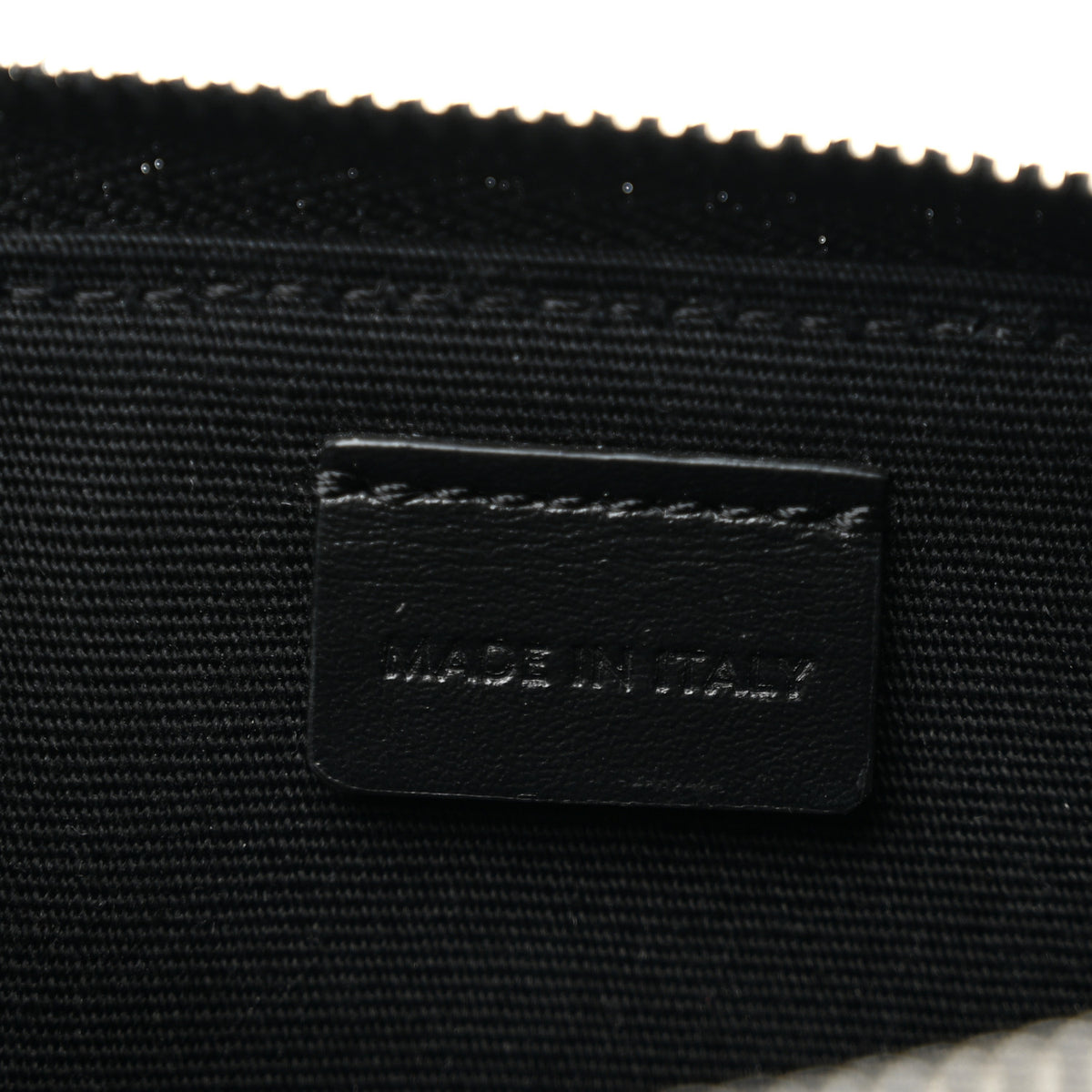 Celine Triomphe Canvas Horizontal Pouch Silver Black 7 of 14
