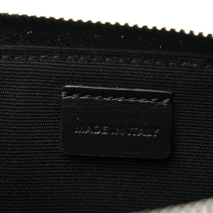 Celine Triomphe Canvas Horizontal Pouch Silver Black 7 of 14