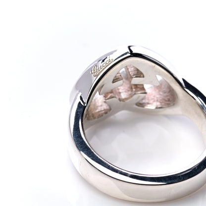 Gucci Sterling Silver Britt Interlocking G Heart Ring 54 7 8 of 8