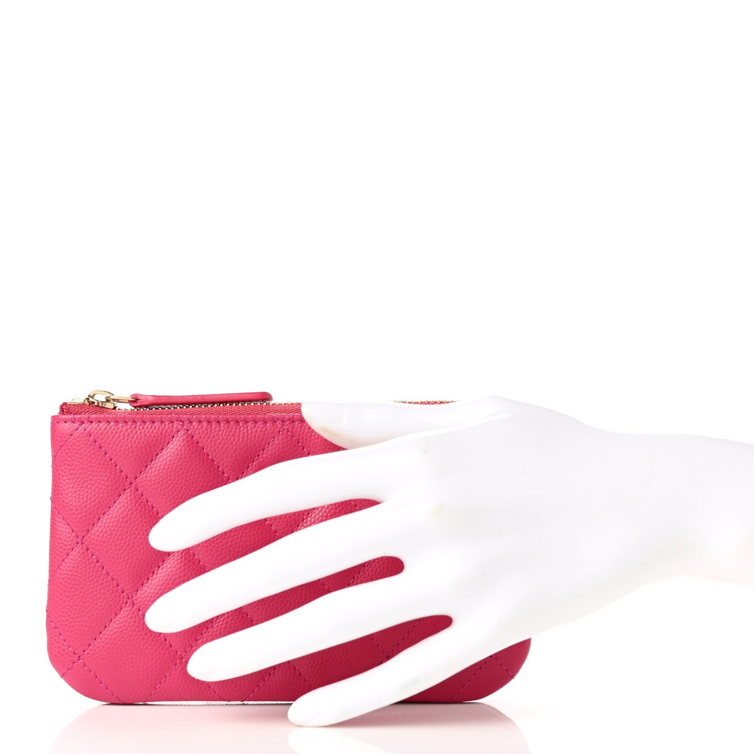 Chanel Caviar Quilted Small Cosmetic Case Pink 2 of 8
