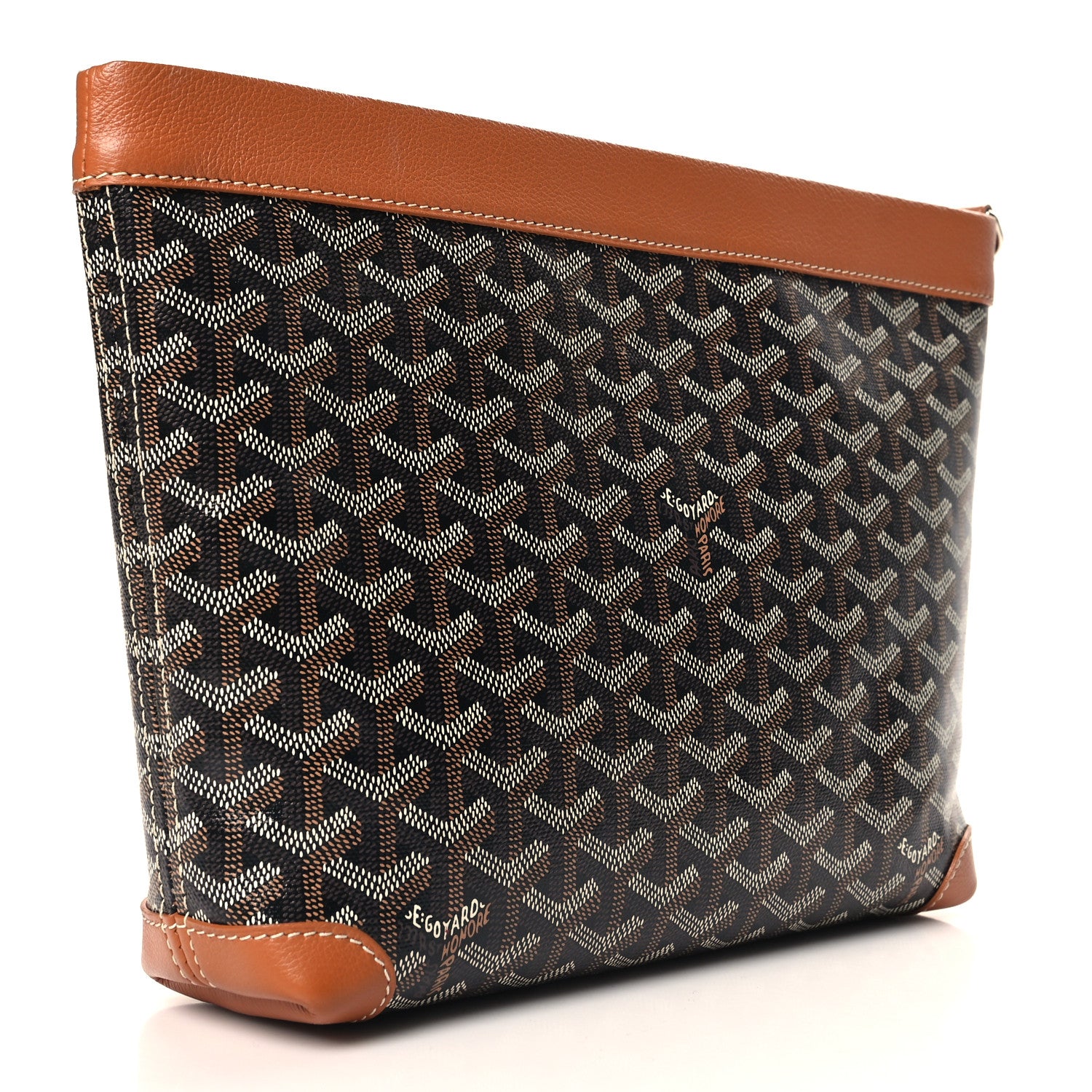 Goyard Goyardine Conti Pouch Black Gold 3 of 6