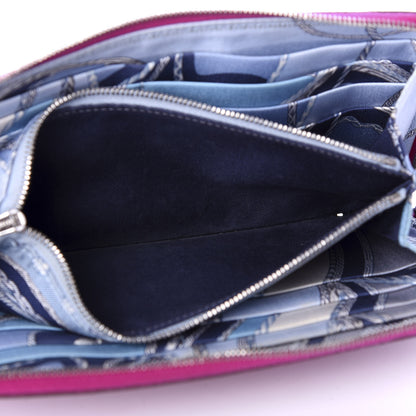 Hermes Epsom Silk'In Wallet Rose Pourpre Bleu Lin 7 of 8