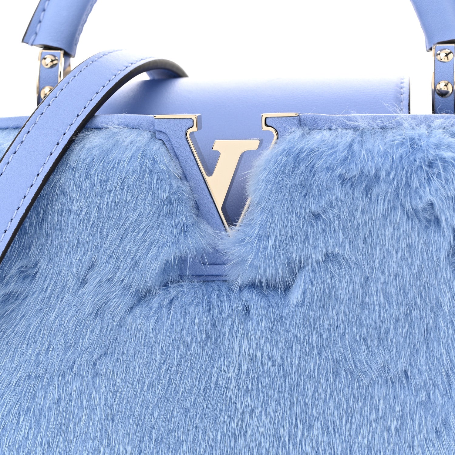 Louis Vuitton Mink Calfskin Capucines Mini Lilas Purple 1720748