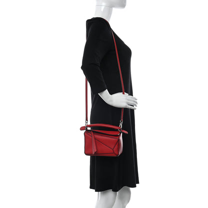 Loewe Calfskin Mini Puzzle Bag Pomodoro 2 of 11