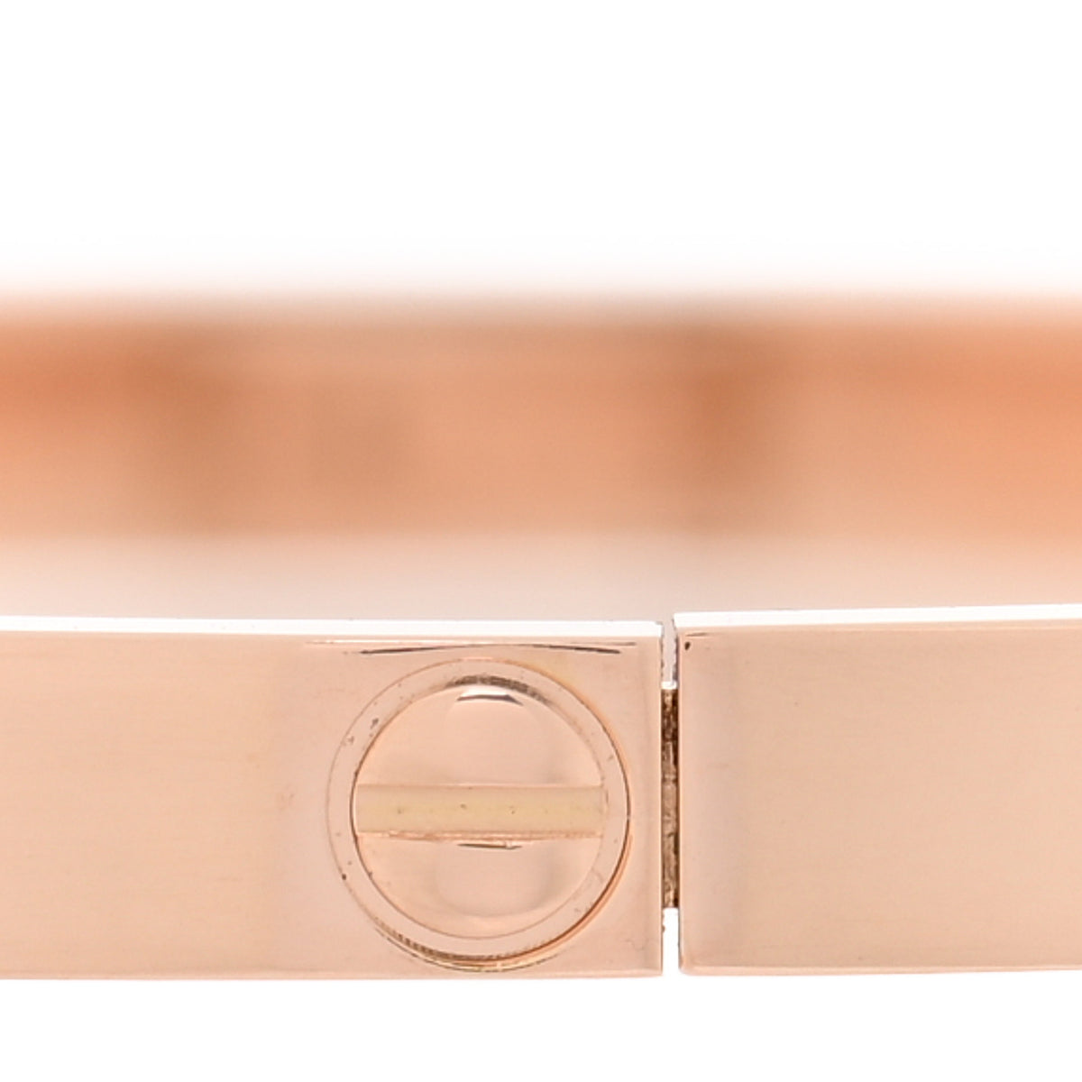 18K Pink Gold 6 Diamond Small LOVE Bracelet 16