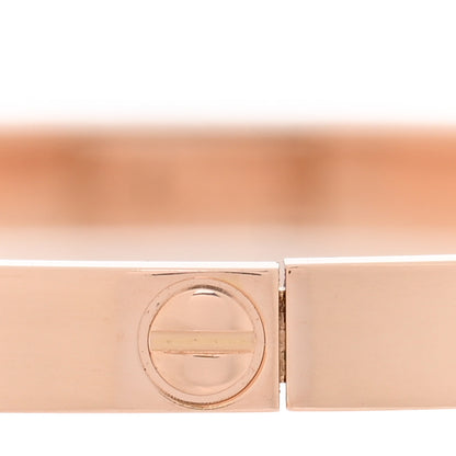 Cartier 18K Pink Gold 6 Diamond Small LOVE Bracelet 16 4 of 7