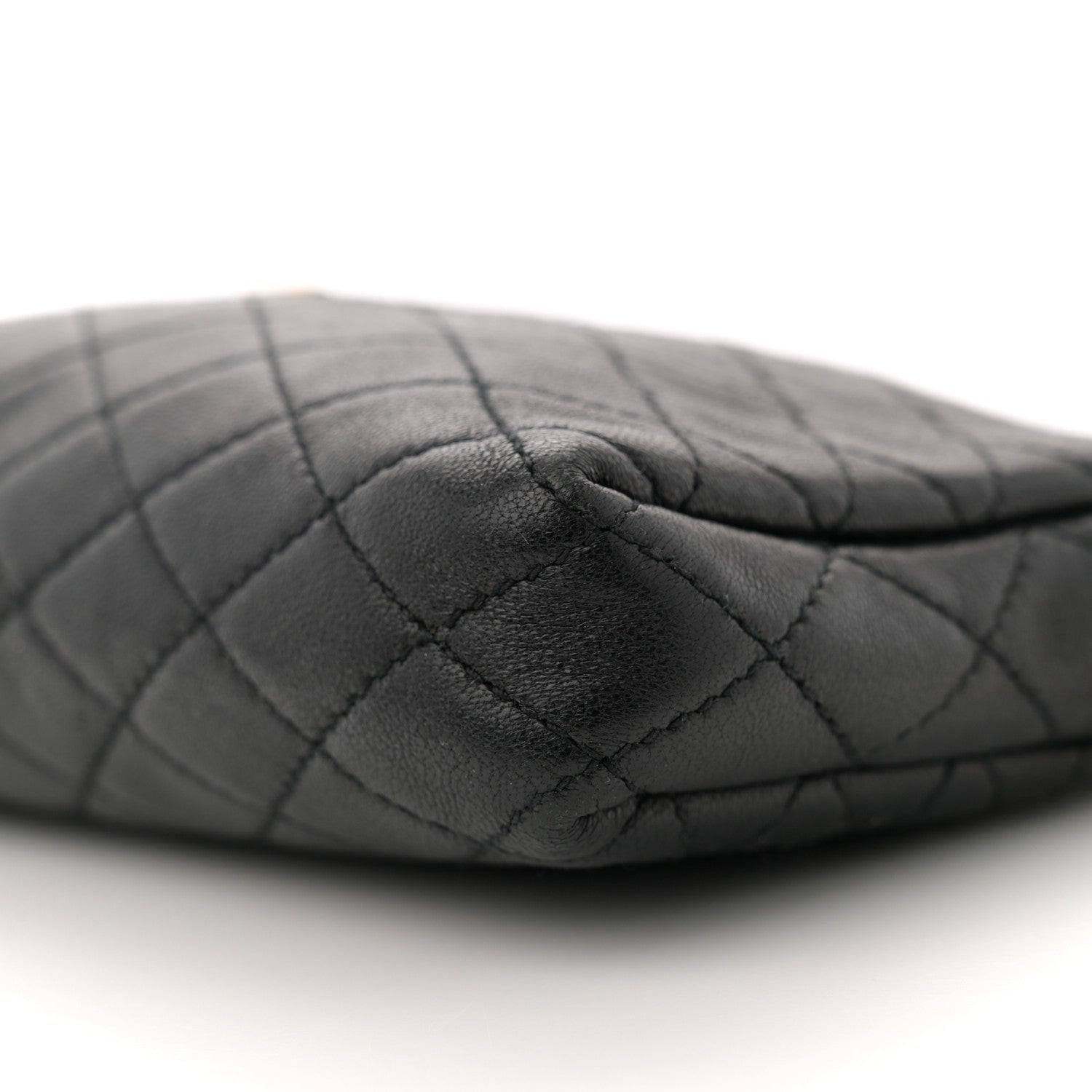 Saint Laurent Lambskin Quilted Gaby Zipped Pouch Black 9 of 12