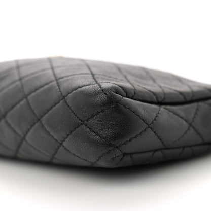 Saint Laurent Lambskin Quilted Gaby Zipped Pouch Black 9 of 12