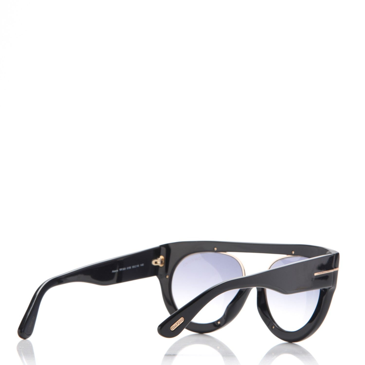 Tom Ford Alana Aviator Round Sunglasses TF360 Black 4 of 9