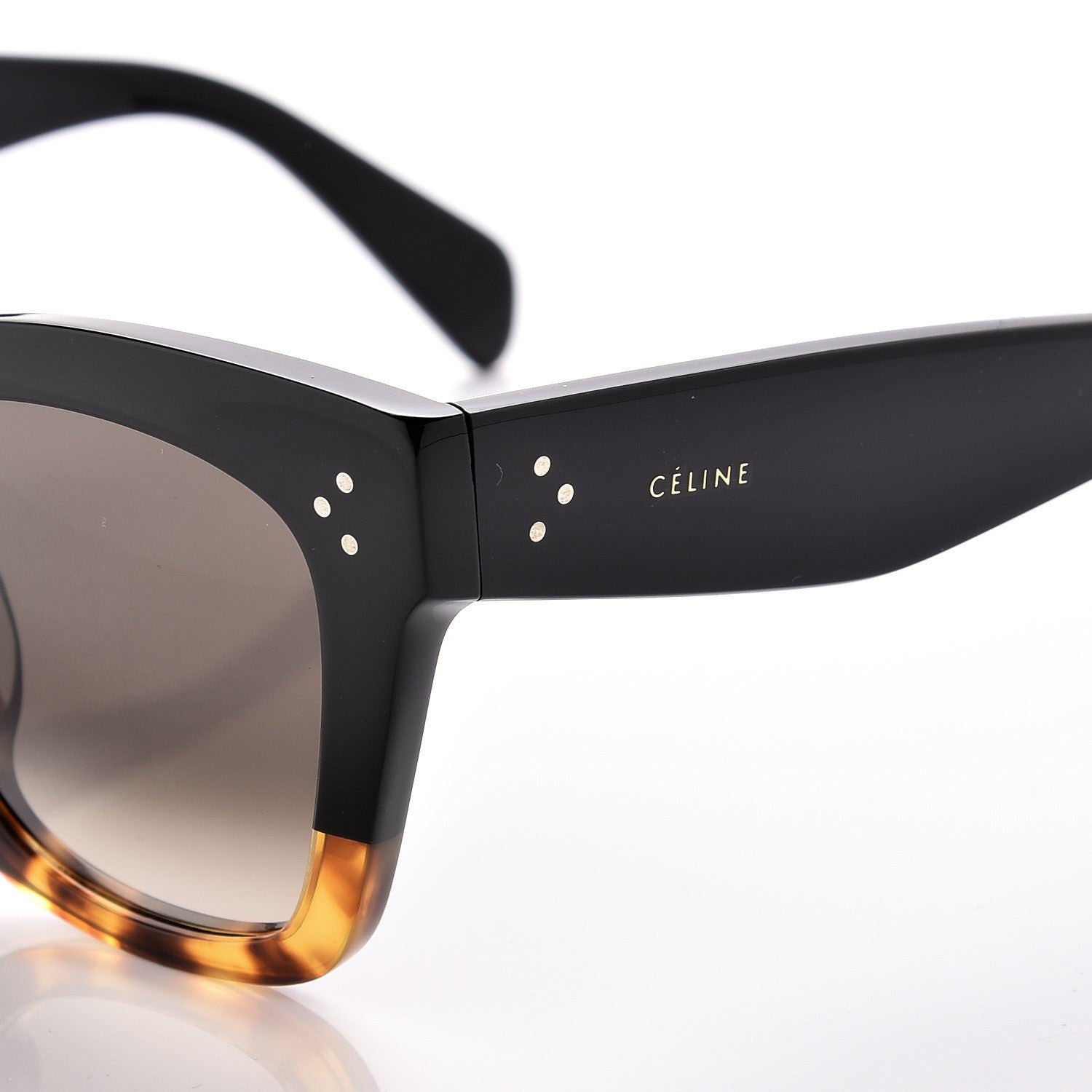 Celine Catherine Sunglasses CL 41098/F/S Black Havana 5 of 8