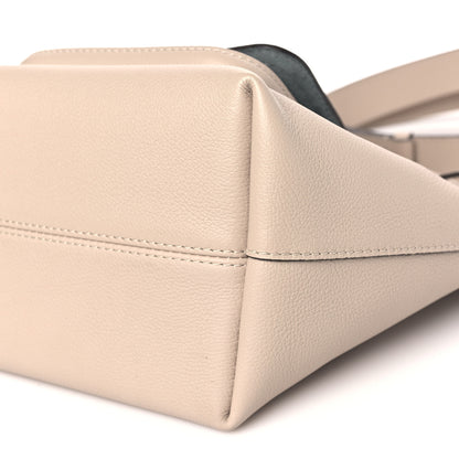 Louis Vuitton Calfskin Lockme Bucket MM Greige 8 of 8