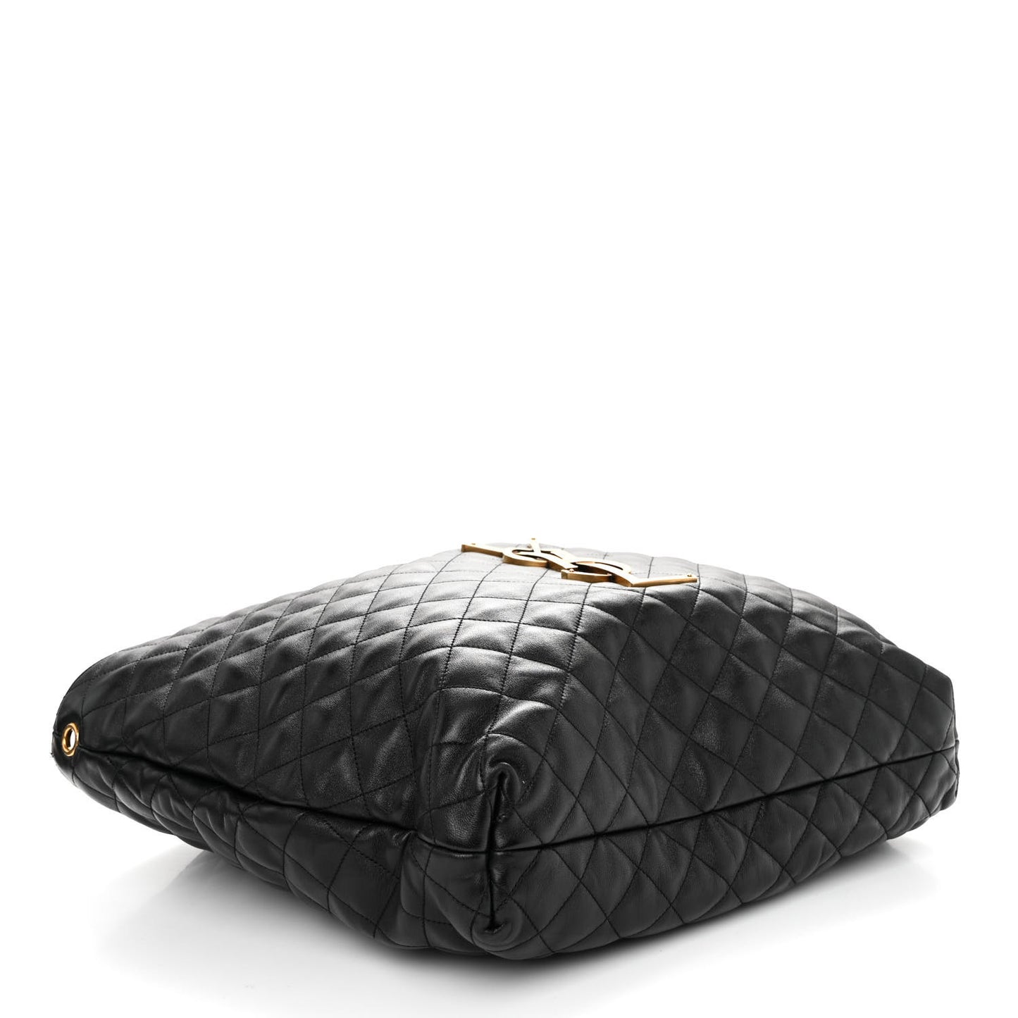 Lambskin Quilted Maxi Icare Shopping Tote Black