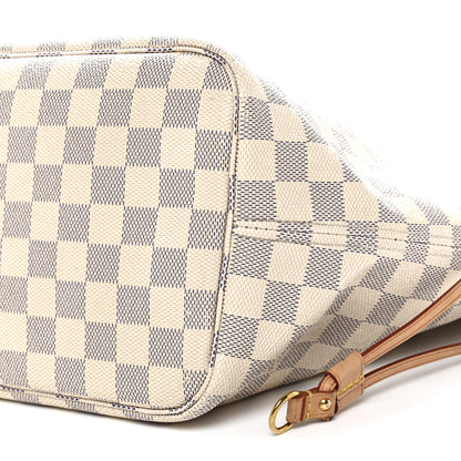 Louis Vuitton Damier Azur Neo Neverfull MM Rose Ballerine 10 of 16