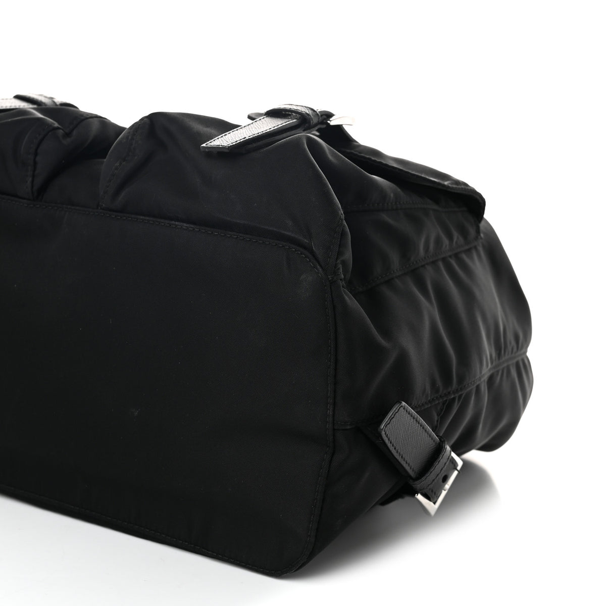 Prada Tessuto Nylon Saffiano Medium Backpack Black 11 of 11