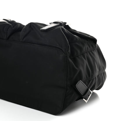 Prada Tessuto Nylon Saffiano Medium Backpack Black 11 of 11