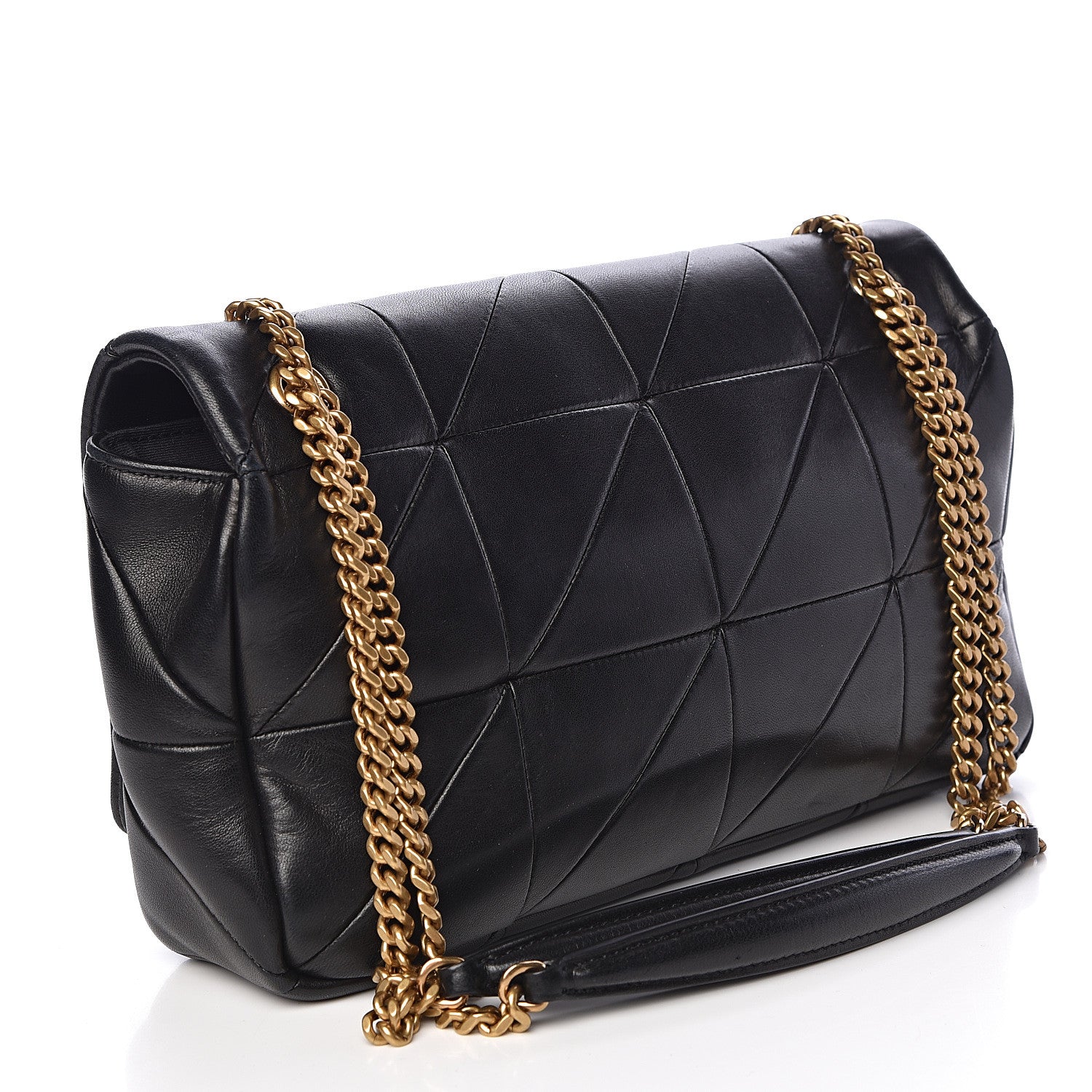 Saint Laurent Lambskin Patchwork Monogram Medium Jamie Black 3 of 9