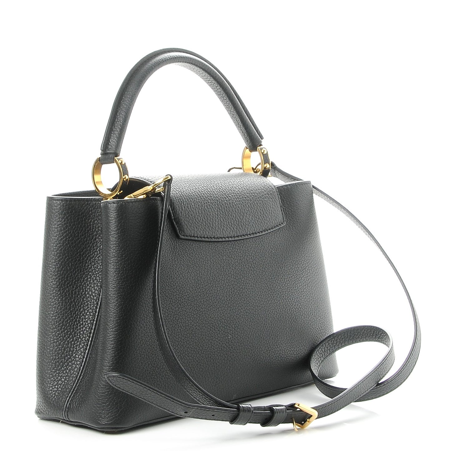 Taurillon Metallic Flowers Capucines PM Black
