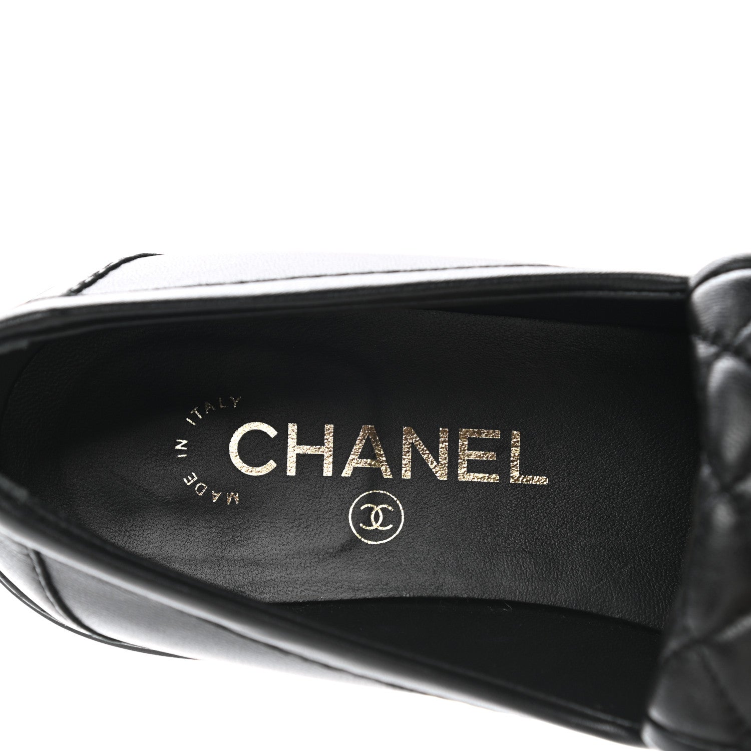 Chanel Lambskin Quilted CC Turnlock Loafers 39 Black 7 of 8