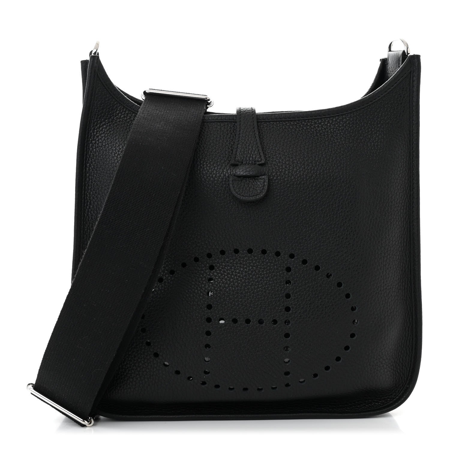 Hermes Taurillon Clemence Evelyne III PM Black 1 of 10