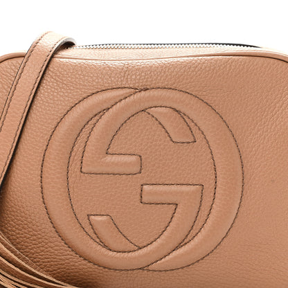 Gucci Pebbled Calfskin Small Soho Disco Bag Camelia 8 of 15