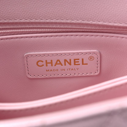 Chanel Caviar Quilted Mini Coco Handle Flap Light Pink 6 of 10