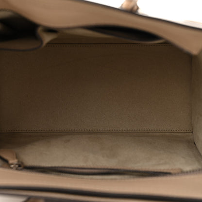 Celine Drummed Calfskin Micro Luggage Dune 5 of 12