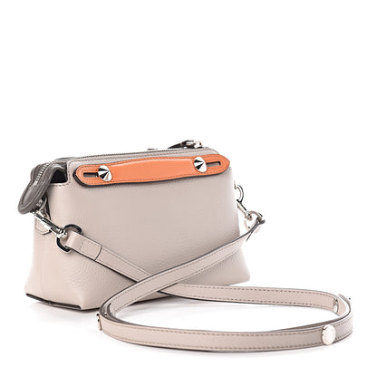 Fendi Vitello Dolce 4 Color Mini By The Way Boston Bag Grigio Polvere Arancio Multicolor 3 of 13