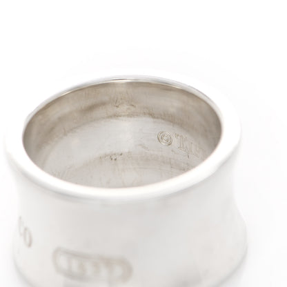 Tiffany Sterling Silver Wide 1837 Ring 50 5.5 6 of 6