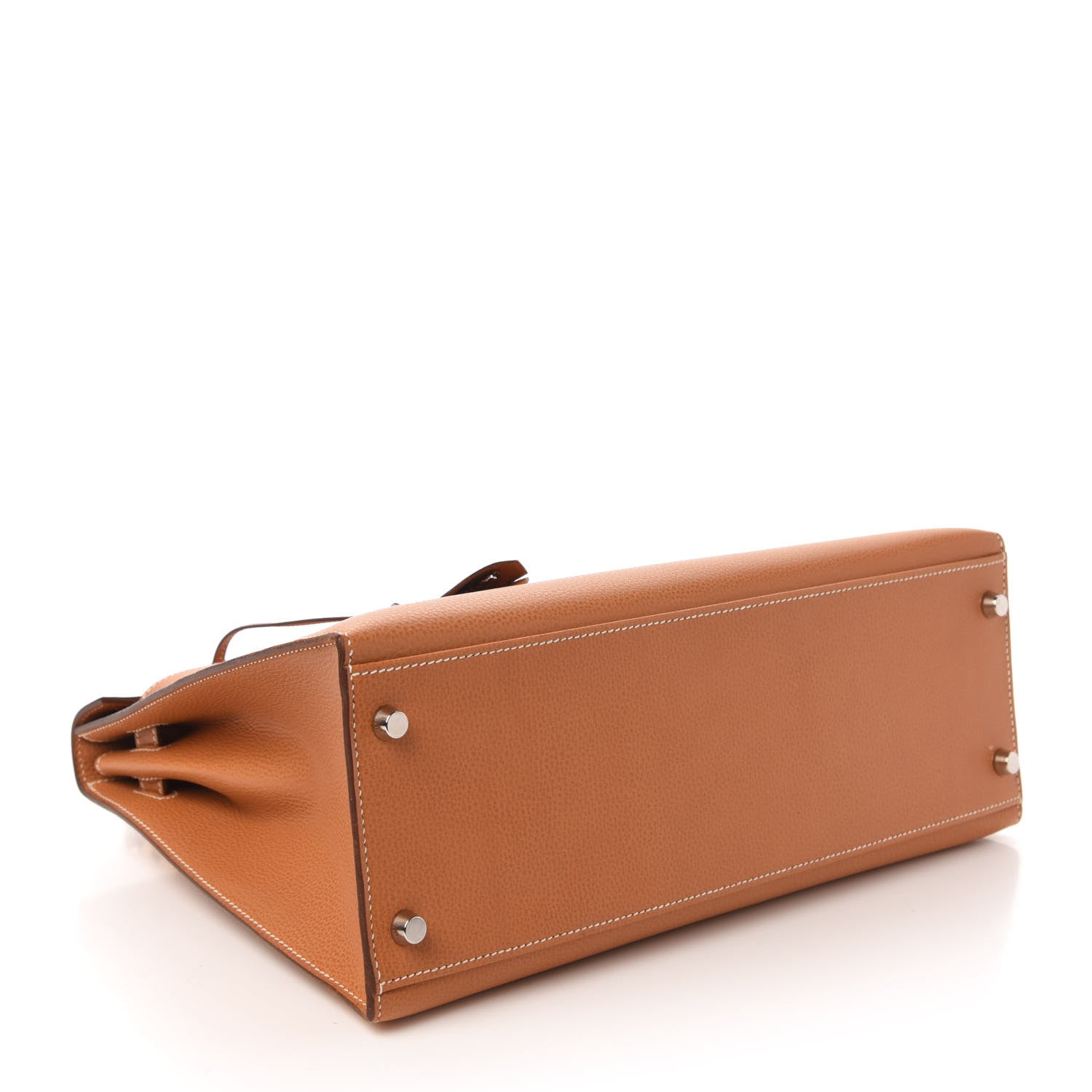 Hermes Vache Liegee Kelly Sellier 32 Gold 4 of 10