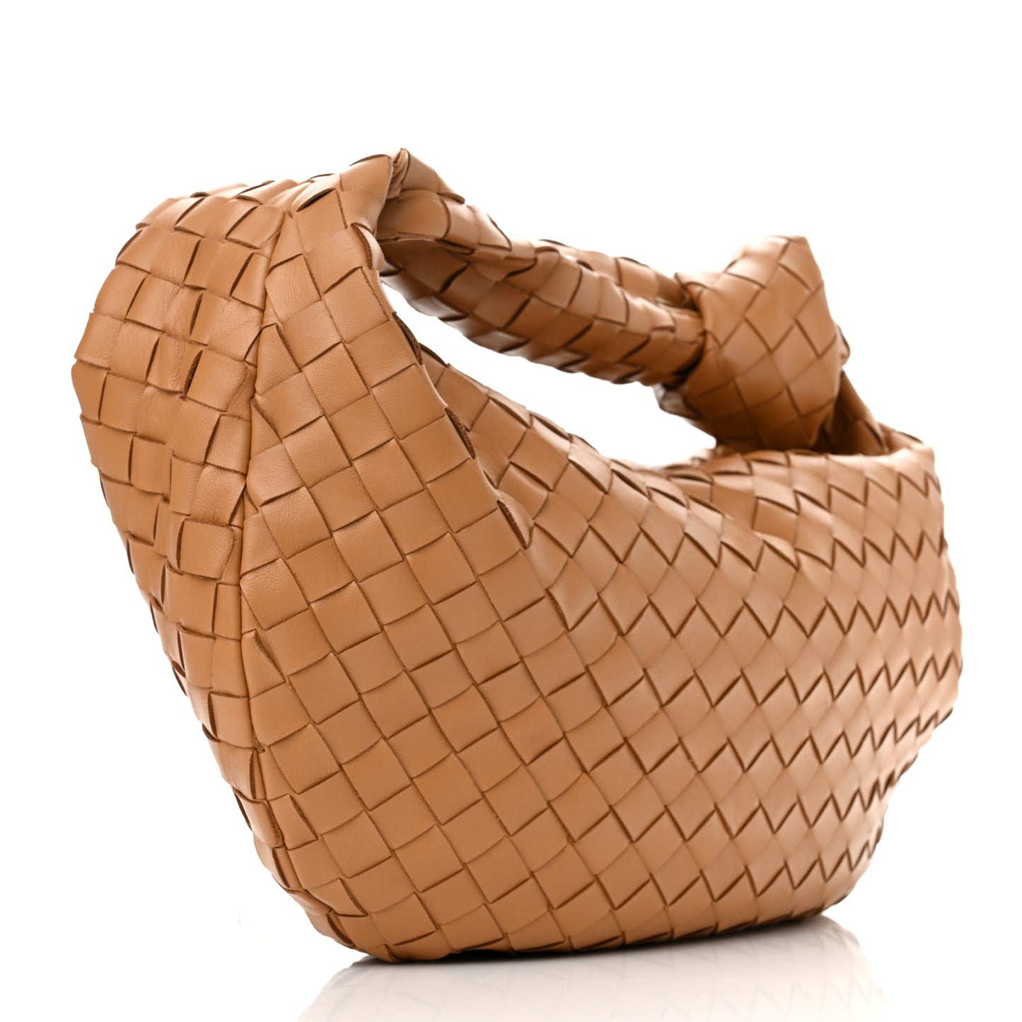 Nappa Intrecciato Teen Jodie Hobo Caramel