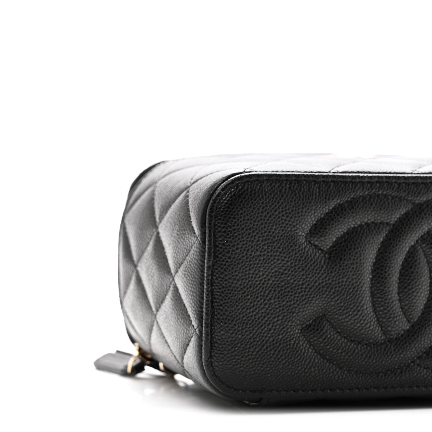 Chanel Caviar Quilted Small Vanity Case With Chain Black 9 of 10