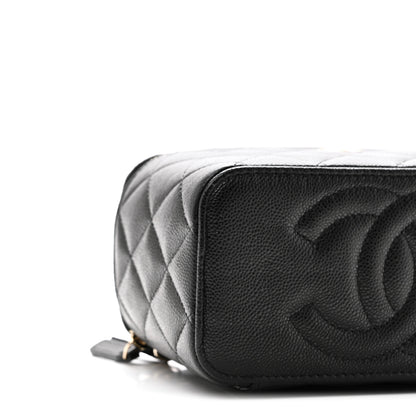 Chanel Caviar Quilted Small Vanity Case With Chain Black 9 of 10