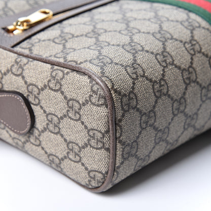Gucci GG Supreme Monogram Web Small Ophidia Shoulder Bag Brown 8 of 9