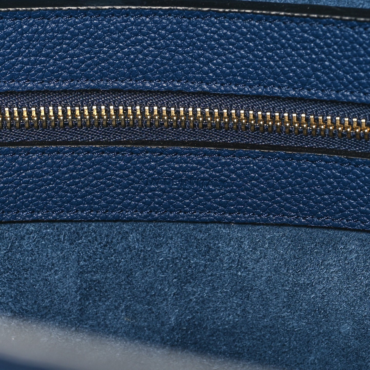 Soft Grained Calfskin Small Belt Cabas Phantom Dark Blue