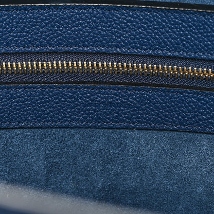 Celine Soft Grained Calfskin Small Belt Cabas Phantom Dark Blue 7 of 12