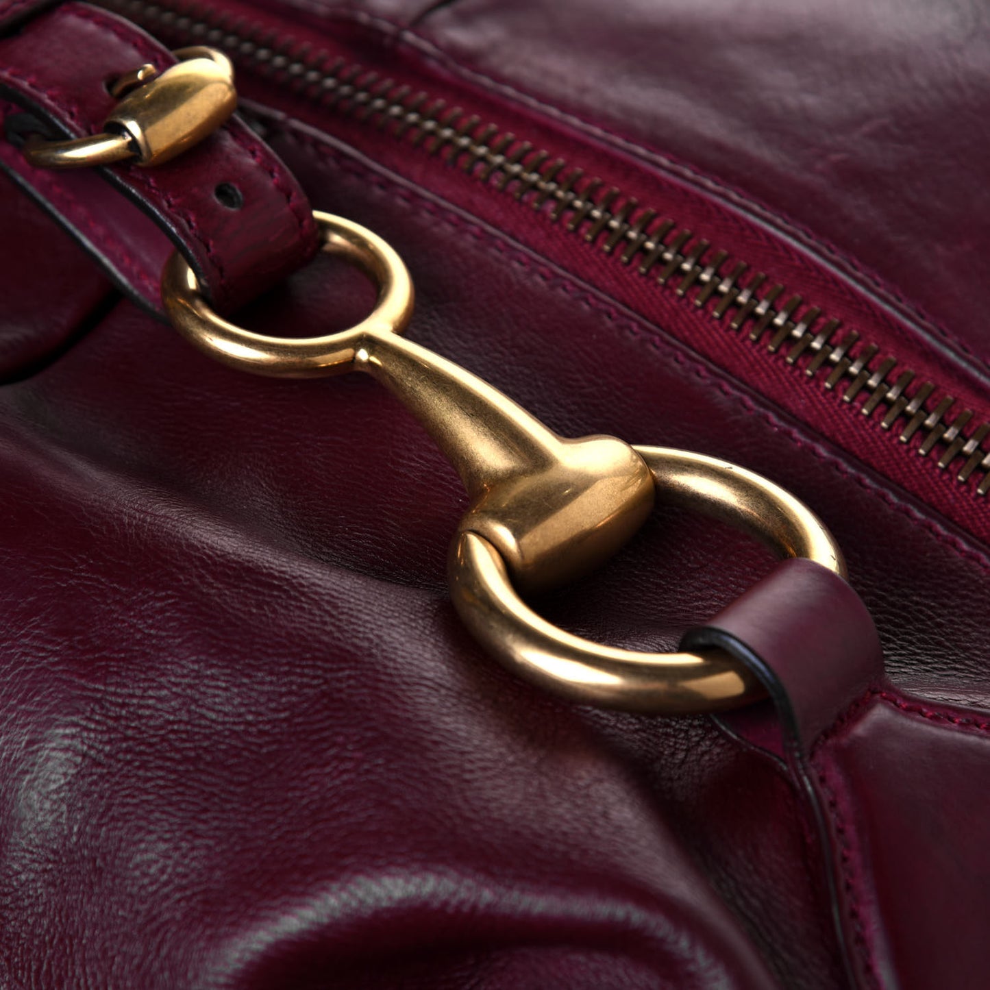 Soft Calfskin Icon Top Handle Bag Burgundy