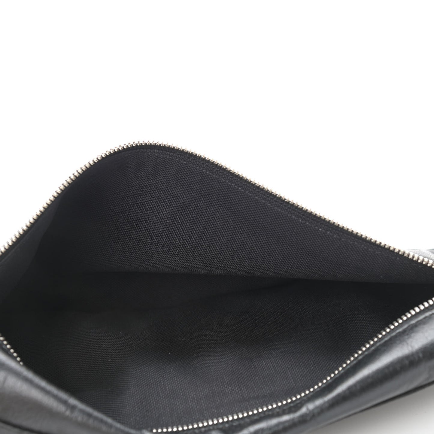 Fluffy Calfskin Morpheus Messenger Bag Black