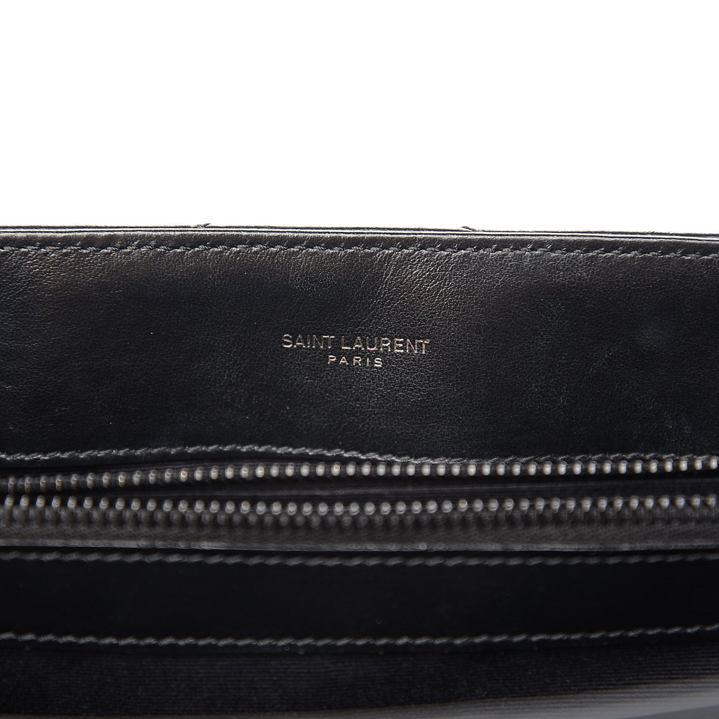 Calfskin Y Quilted Monogram Medium Loulou Chain Satchel Black