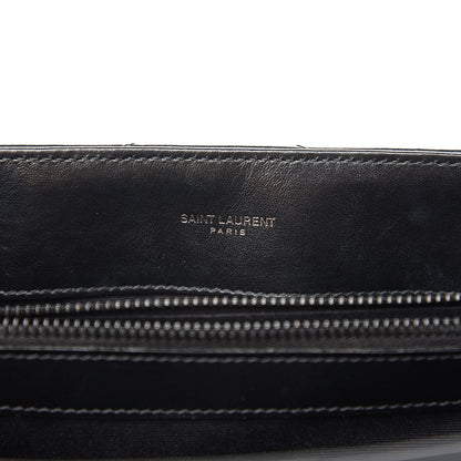 Saint Laurent Calfskin Y Quilted Monogram Medium Loulou Chain Satchel Black 5 of 10