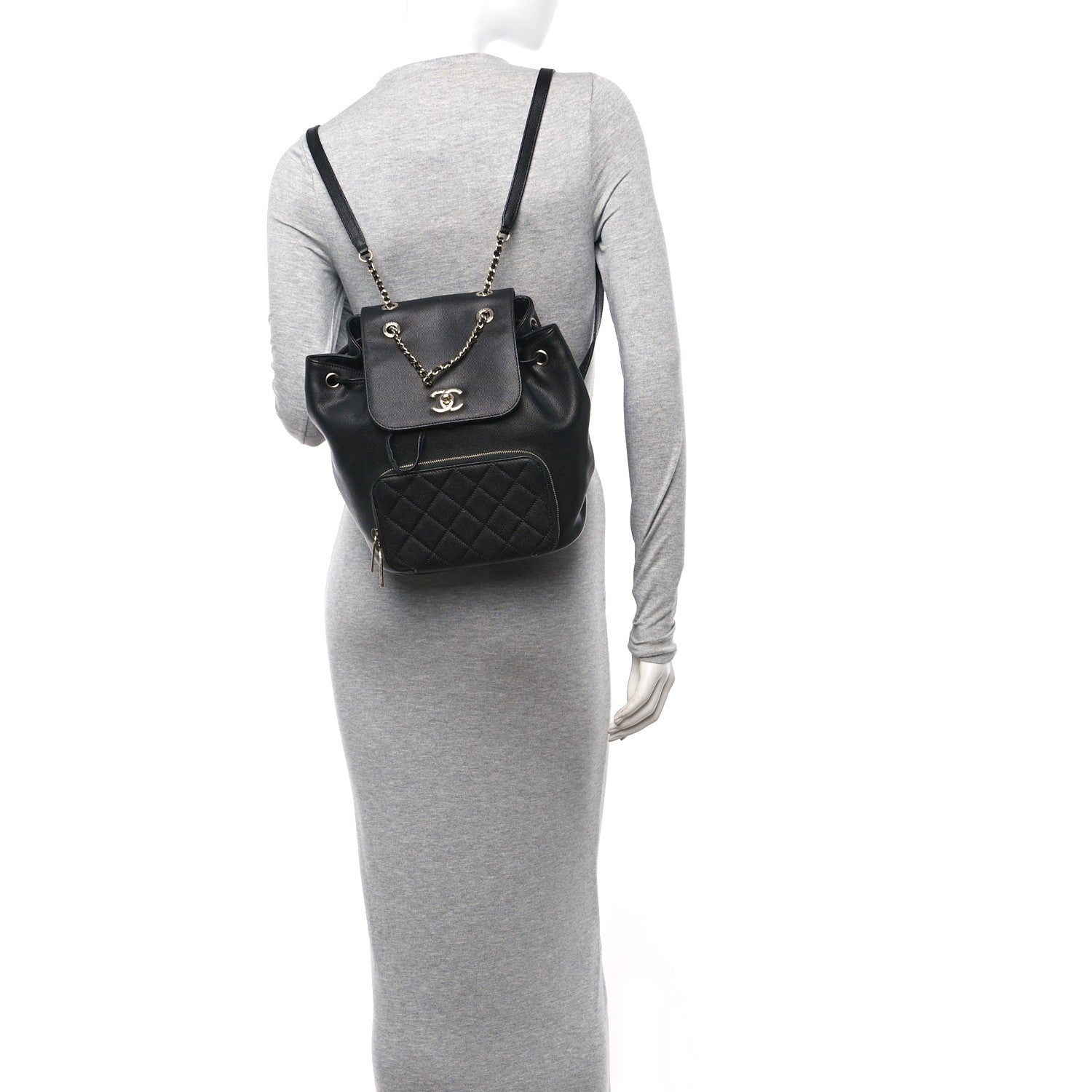 Chanel Caviar Quilted Business Affinity Backpack Black 2 of 12