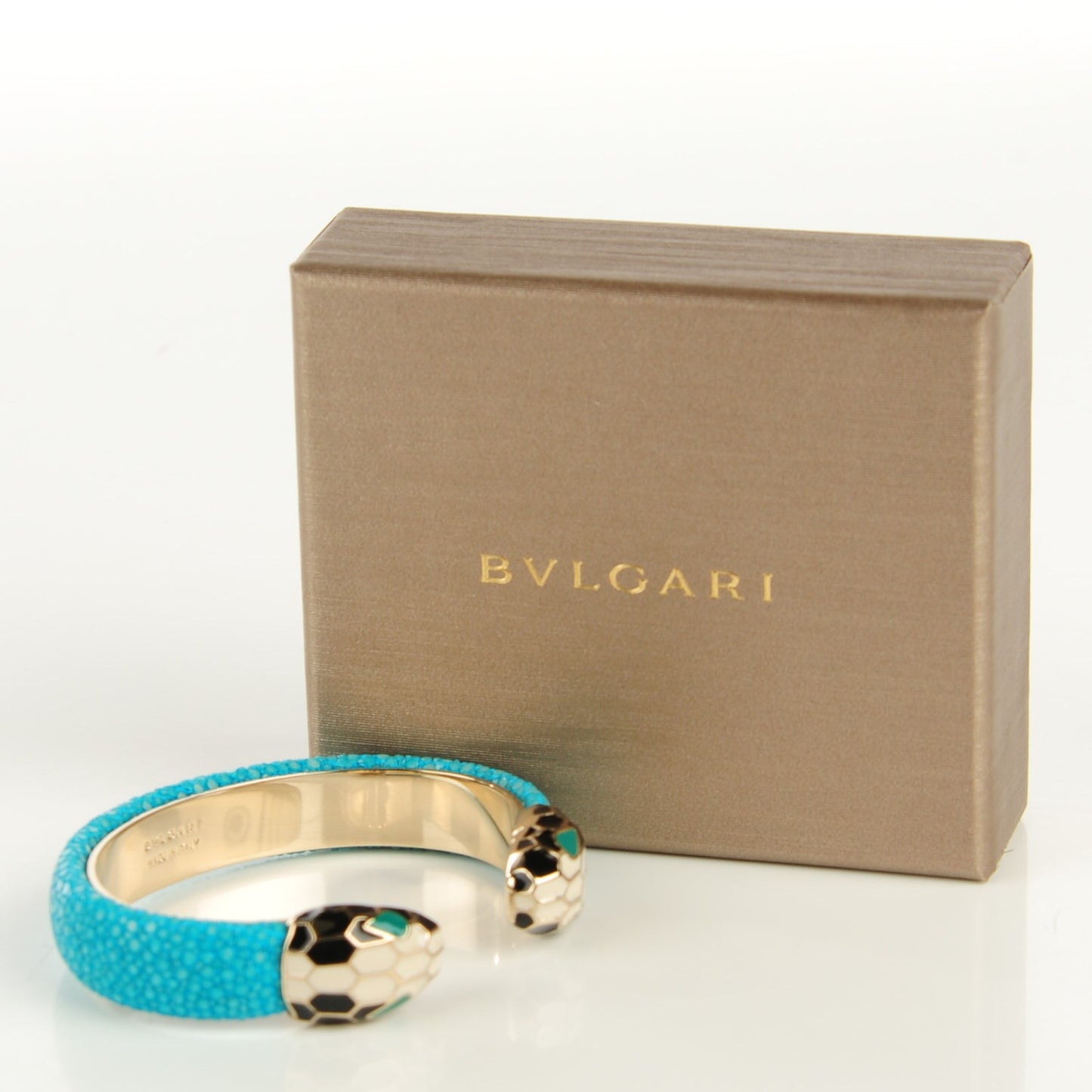 Galuchat Serpenti Forever Bracelet S Aquarelle Turquoise