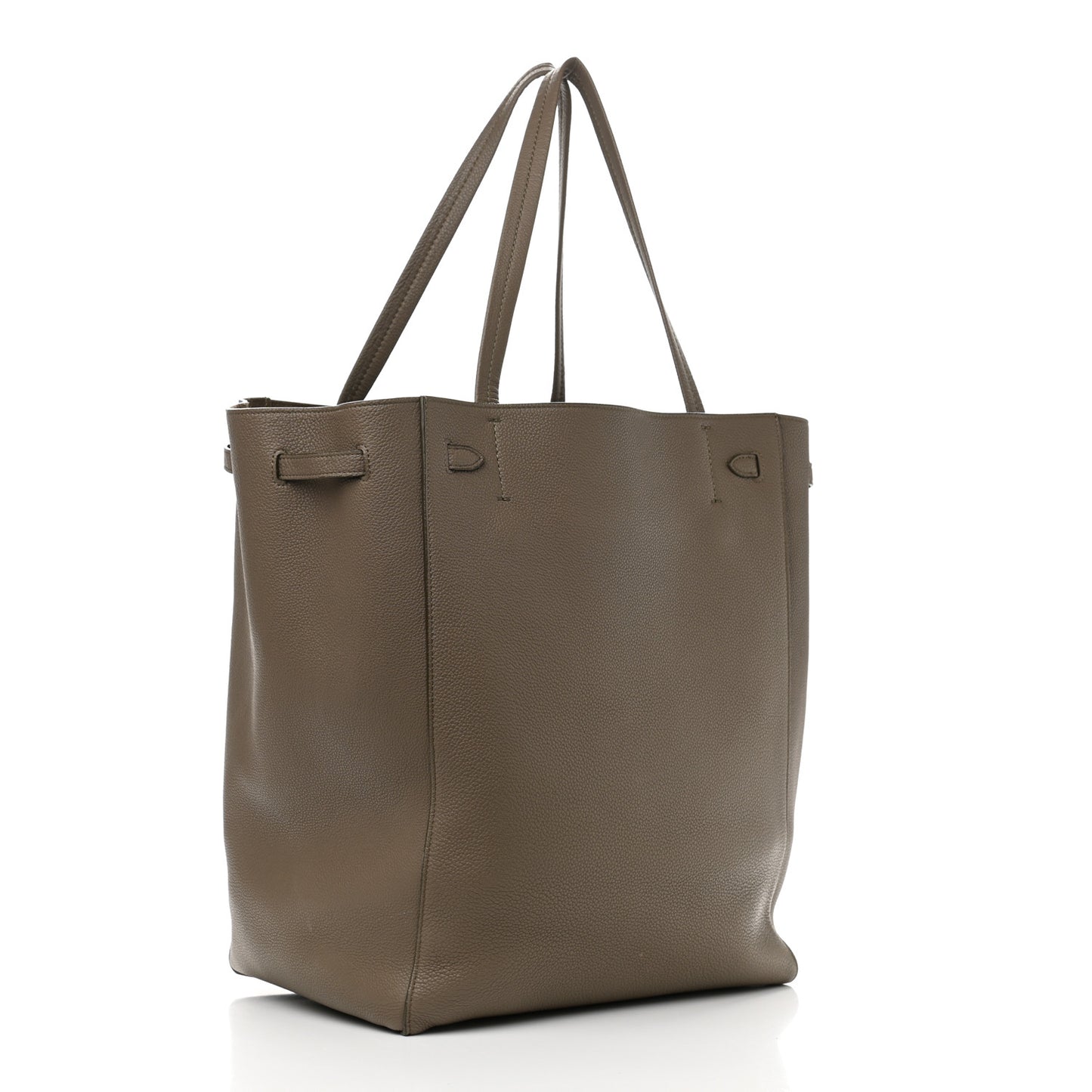 Soft Grained Calfskin Medium Belt Cabas Phantom Taupe