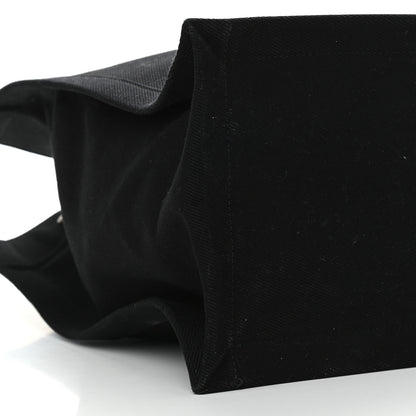 Saint Laurent Linen Calfskin Rive Gauche Tote Black 7 of 8
