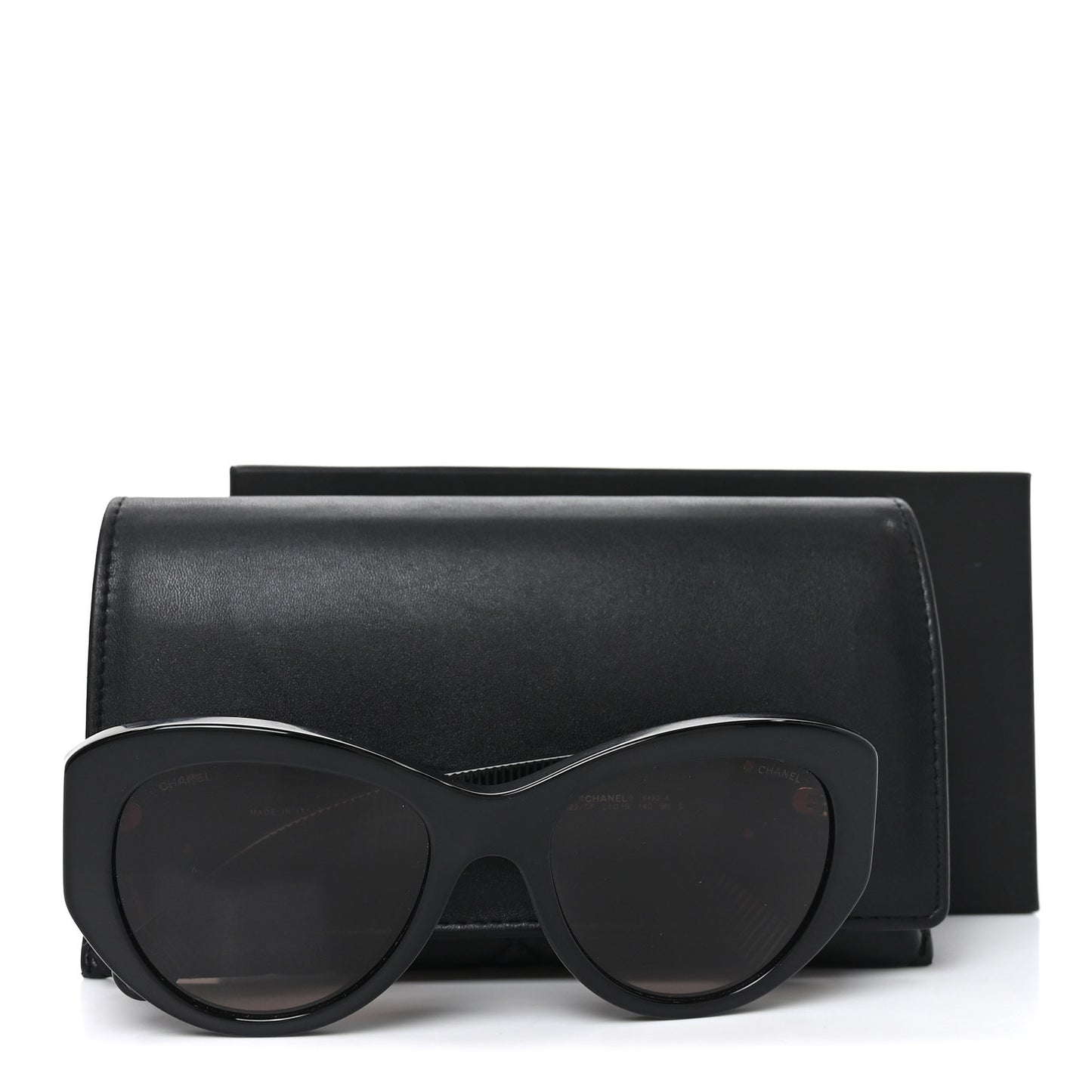 Acetate Butterfly Large CC Sunglasses 5492-A Black